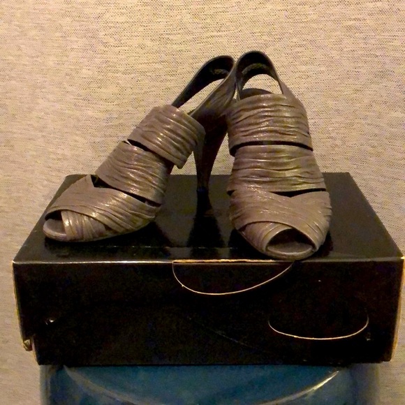 Miss Sixty peep toe heeled slides. - Picture 1 of 6